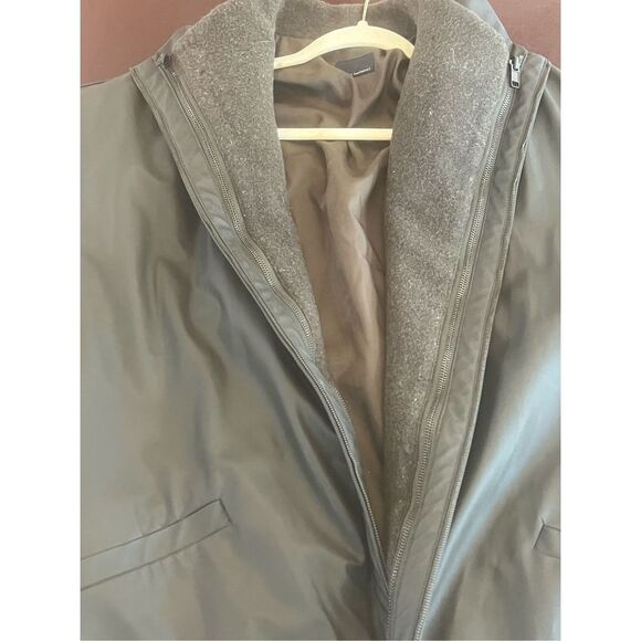 Olive Green Adolfo Dominguez Size 54 Jacket & Zip Fleece Combo - Picture 2 of 10